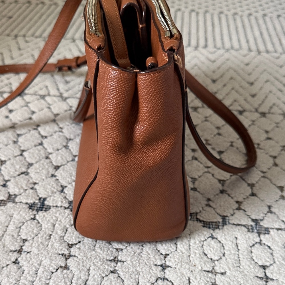 Coach Tan Leather Crossbody Bag - Picture 14 of 16
